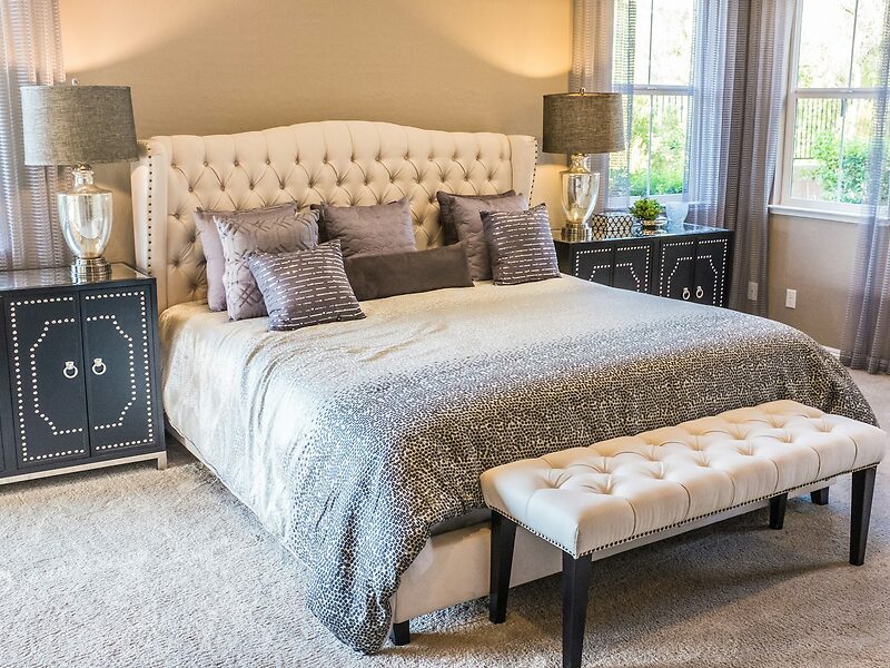 Elegant, freshly prepared bedroom