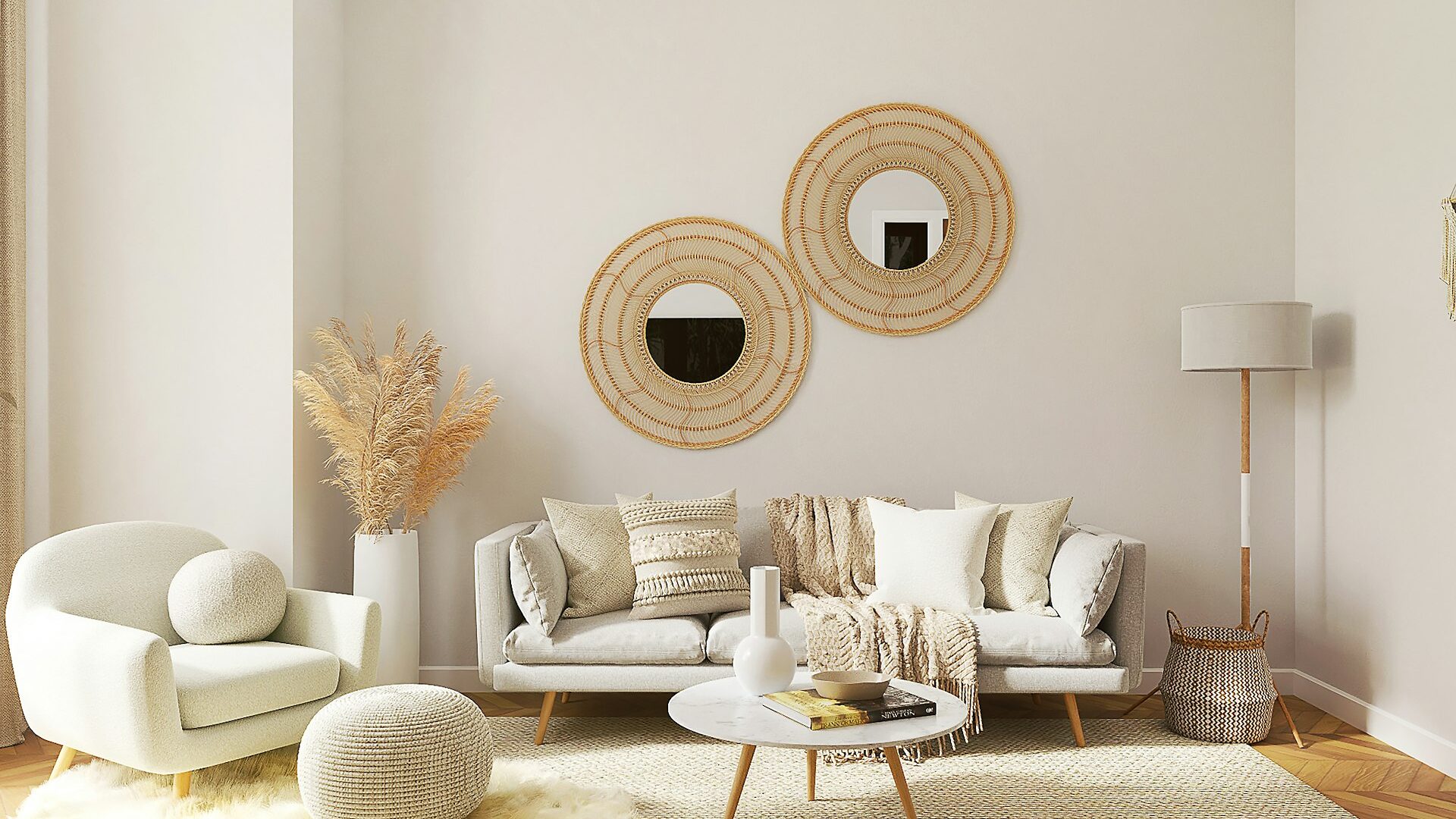 Elegant, immaculate living space
